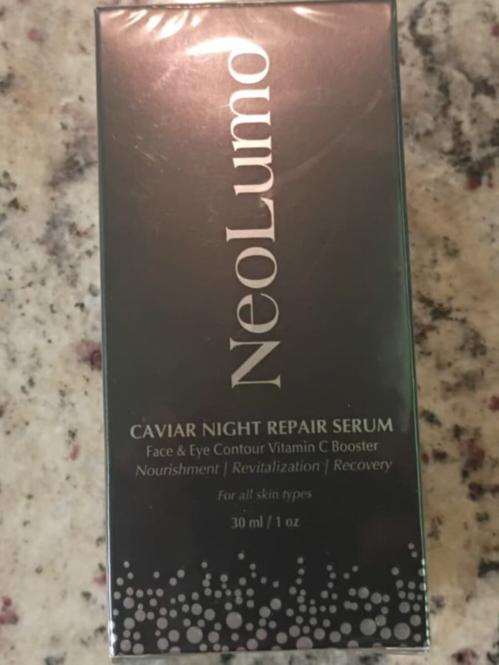 NEOLUMO ANTI AGING CAVIAR NIGHT REPAIR SERUM-FACE &EYE CONTOUR VITAMIN C BOOSTER